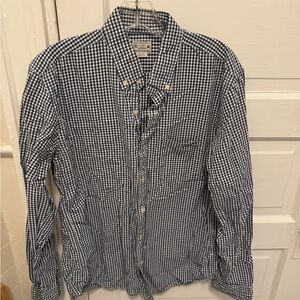 Men's Blue Checkered Shirt